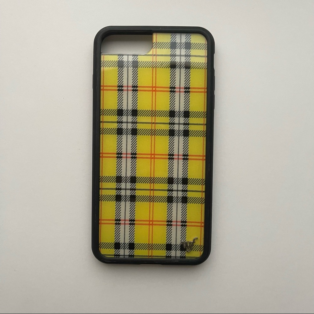Wildflower iPhone 8 plus case YELLOW PLAID